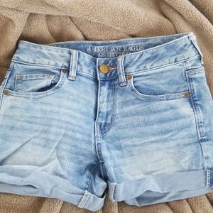 American eagle light blue (size 4) midi short